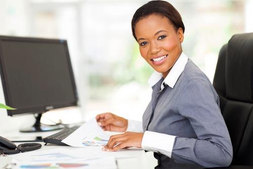 Young office worker in modern office. Photo courtesy of Shutterstock.
