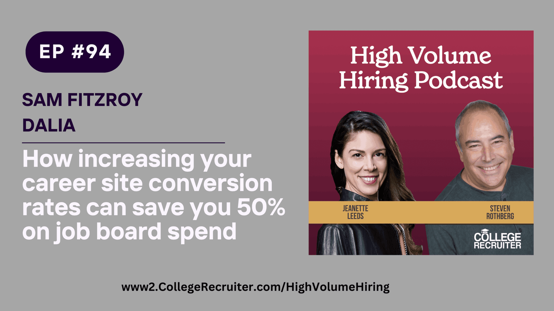 Sam Fitzroy on High Volume Hiring Podcast