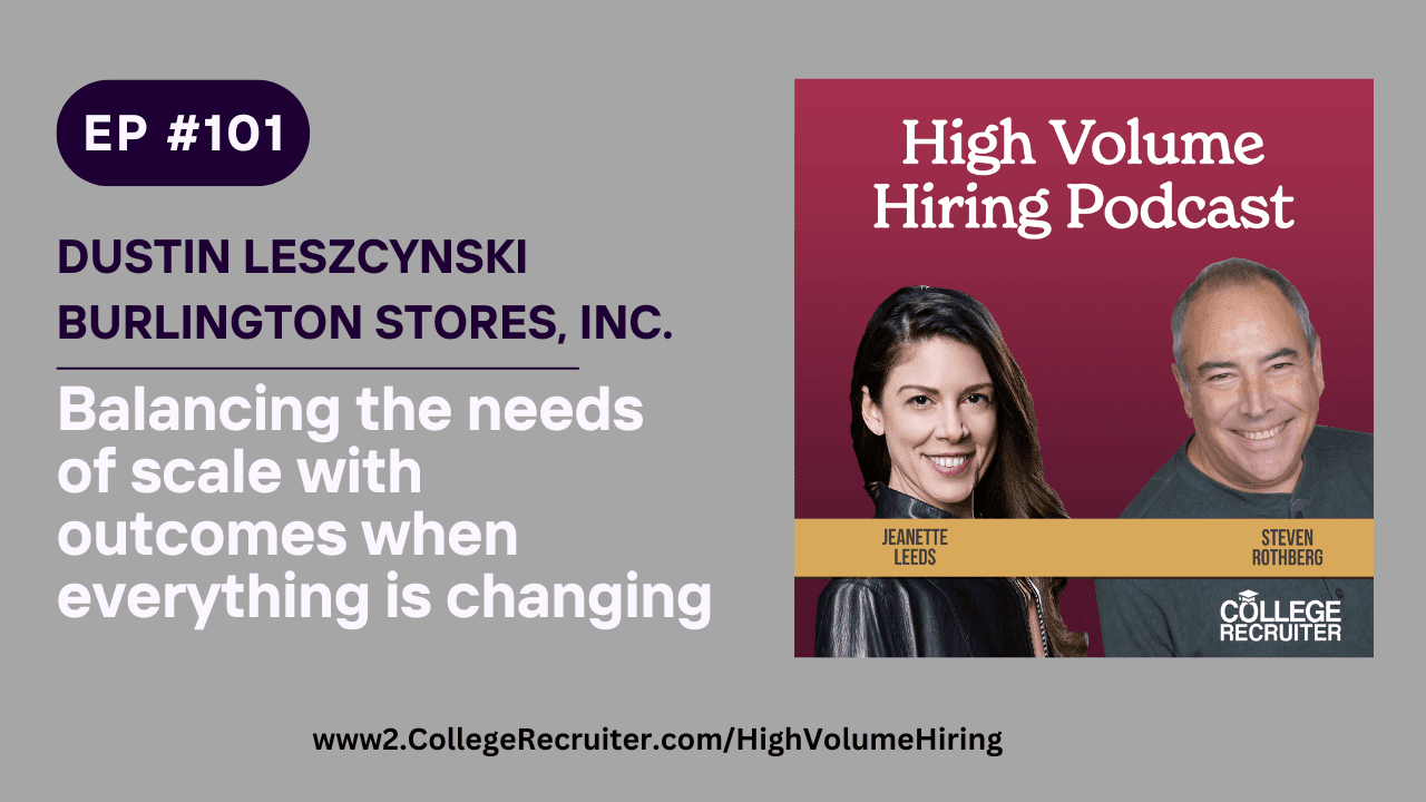 Dustin Leszcynski High Volume Hiring Podcast
