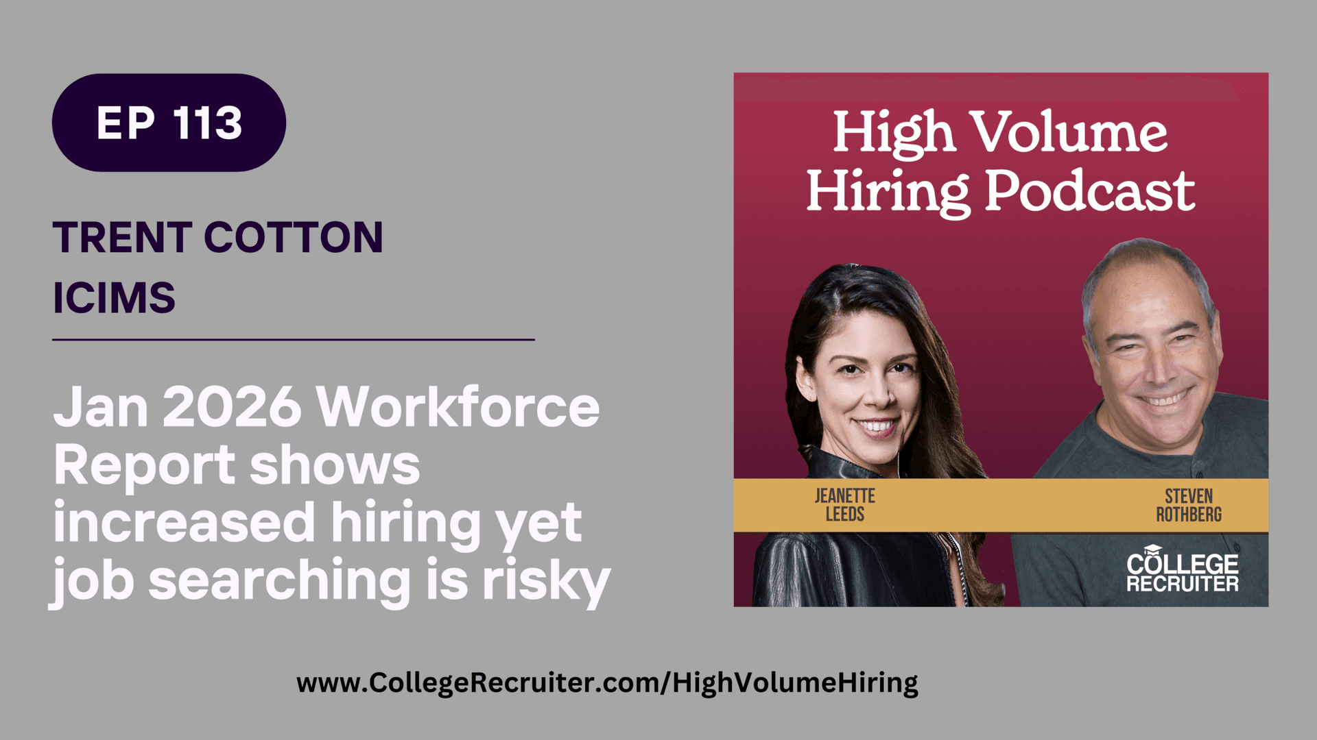 Trent Cotton discussing high-volume hiring trends