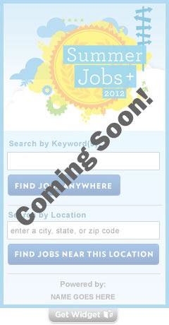 Summer Jobs Initiative widget