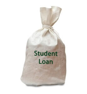 A student loan bag