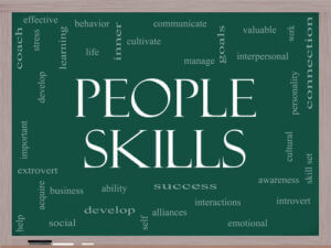 Sign saying People Skills.  Photo courtesy of Shutterstock.