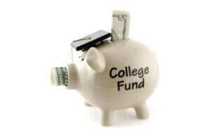 Piggy bank for college fund