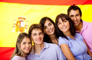 Group of people in Spain learning Spanish