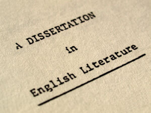 A dissertation in English Literature