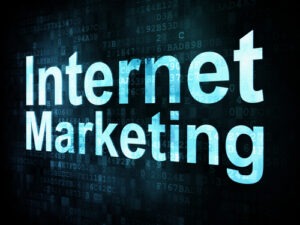 Internet Marketing on a digital screen