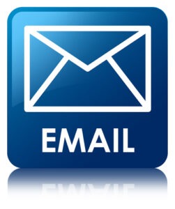 Blue square button for email
