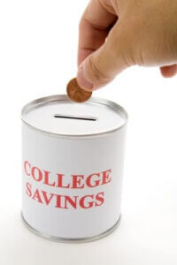 Putting money into college savings