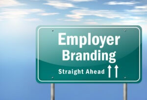 Highway signpost with Employer Branding wording 