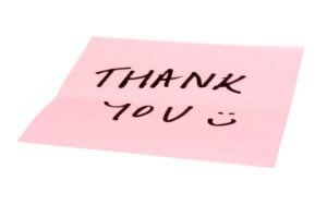 Send more information when thanking a candidate for interviewing
